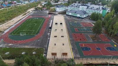 На территории школы №2 завершено строительство спортивного ядра