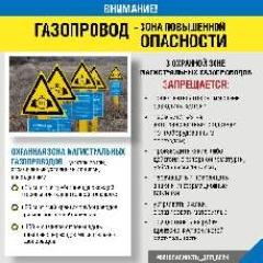 Вниманию граждан, предприятий и организаций информация об объекты повышенной пожаро- и взрывоопасности – магистральные газопроводы 