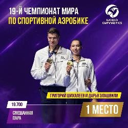 Григорий Шихалеев — золотой призёр Первенства мира по спортивной аэробике