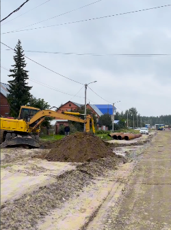 Полным ходом ведутся работы по реконструкции на улице Садовой
