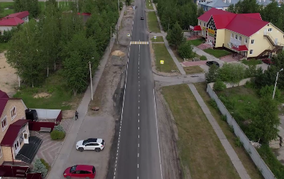 Завершился ремонт дороги на улице Попова