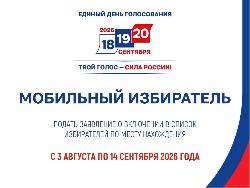 Стартовал прием заявлений Мобильный избиратель